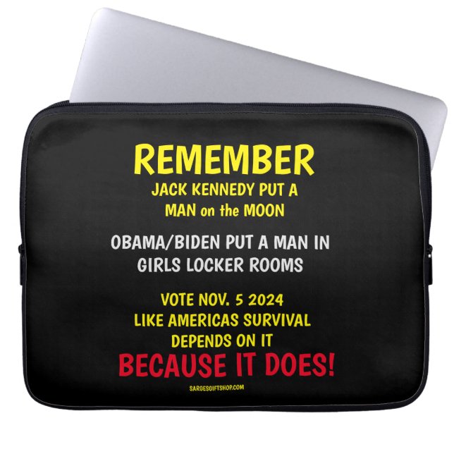 REMEMBER TO VOTE LAPTOP SLEEVE (Front)