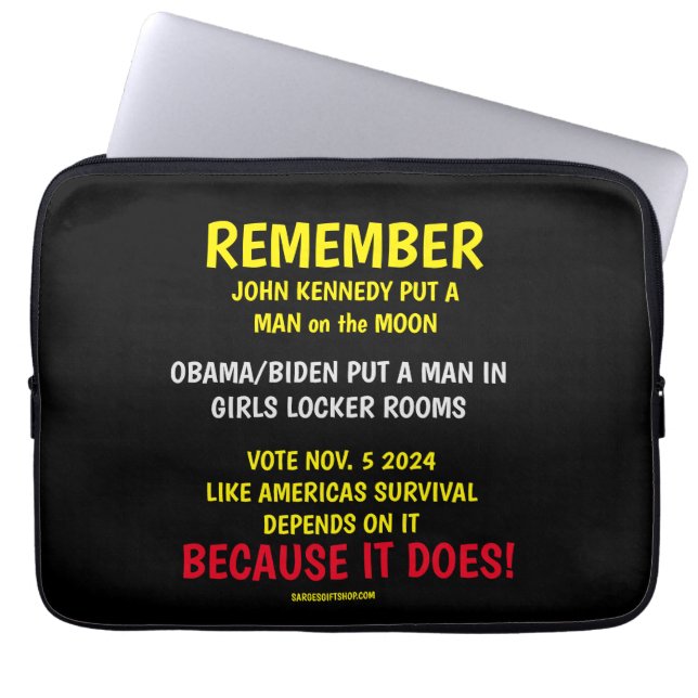 REMEMBER TO VOTE LAPTOP SLEEVE (Front)