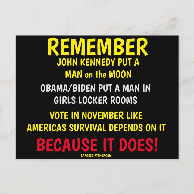 REMEMBER TO VOTE POSTCARD (Front)