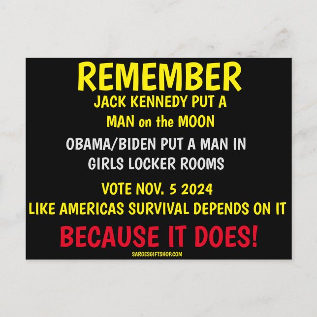 REMEMBER TO VOTE POSTCARD (Front)