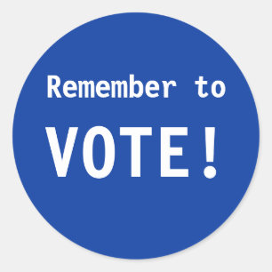 Remember to Vote! Stickers