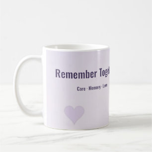 Remember Together Mug Soft Purple Heart World Al