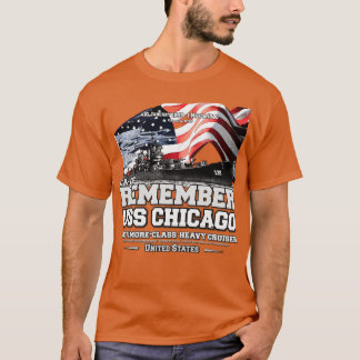 REMEMBER USS Chicago CA136 Cruiser Navy veterans T-Shirt
