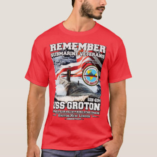 Remember USS Groton SSN694 Submarine veterans T-Shirt