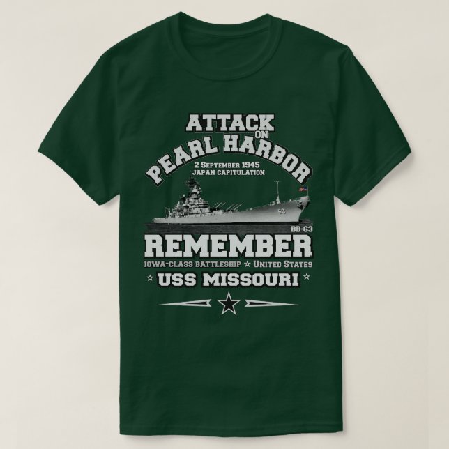 Remember ussmissouribb63 T-Shirt (Design Front)