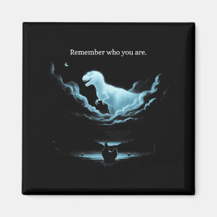 Remember Who Are You Dinosaur Chicken Meme Evoluti Magnet
