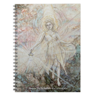 Remember Who You Are: Light Being" Spiral Notebook
