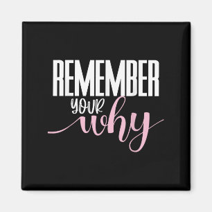 Remember Your Why Gym Motivation Fitness Insration Magnet