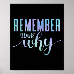 Remember Your Why Gym Motivation Fitness Insration Poster