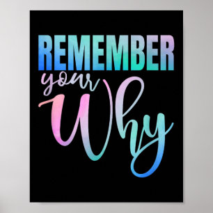 Remember Your Why Gym Motivation Fitness Insration Poster