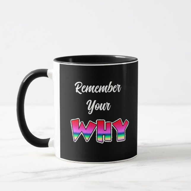 Remember Your Why | Inspirational  Mug (Left)