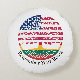 remember yours roots round cushion