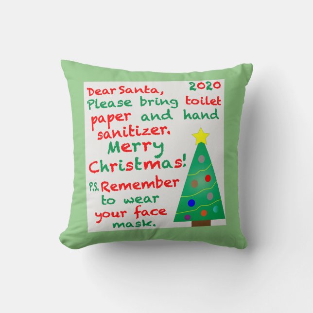 Remembering 2020 Christmas Cushion (Front)