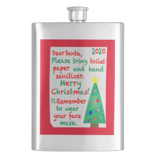 Remembering 2020 Christmas Hip Flask