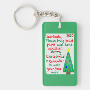 Remembering 2020 Christmas Key Ring