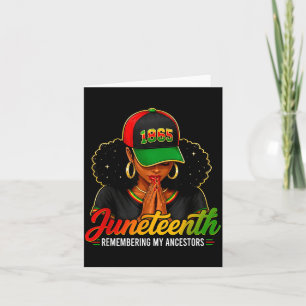 Remembering Ancestors Junenth Black African Women Card