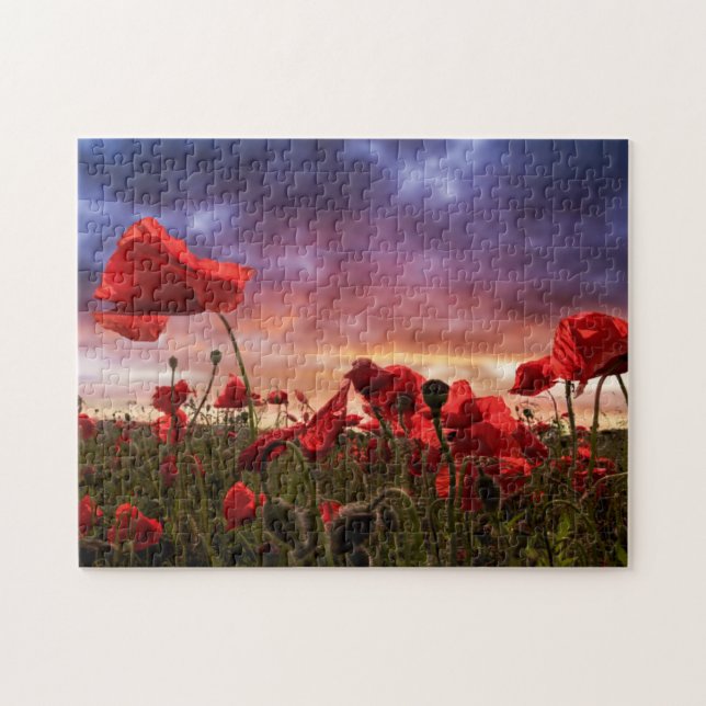 Remembering | Field of Poppies Jigsaw Puzzle (Horizontal)