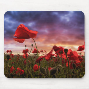 Remembering Field of Poppies Mouse Pad