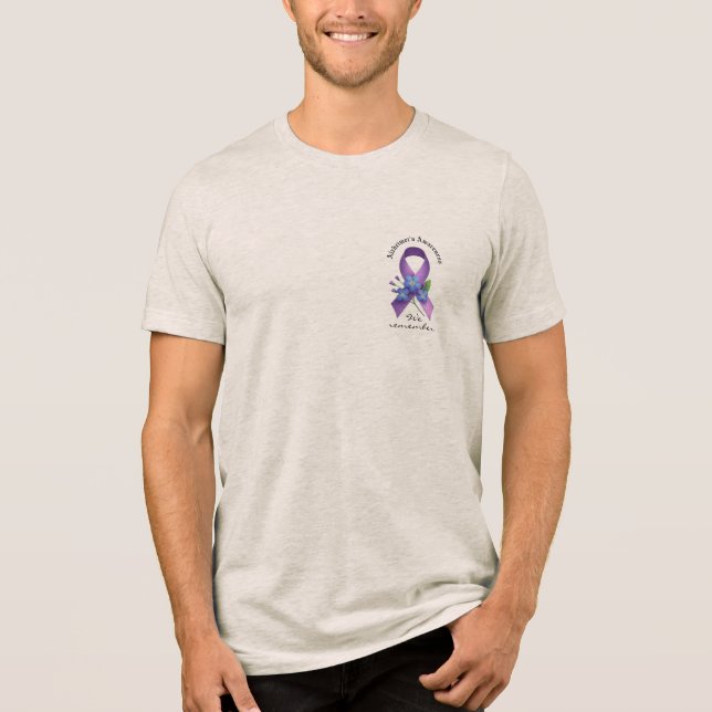 Remembering for the Ones Who Can’t Alzheimer’s Awa Tri-Blend Shirt (Front)