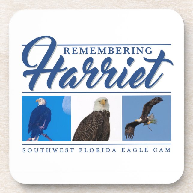 Remembering Harriet SWFL Eagle Cam Coaster Set (Front)