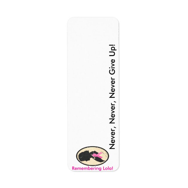 Remembering Lola!! (Front)