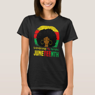 Remembering My Ancestors Black History Pride Afro T-Shirt