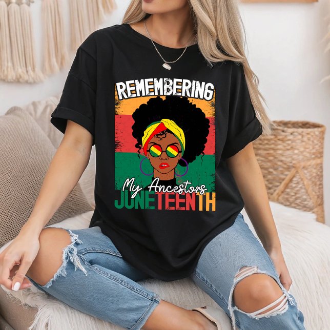 Remembering My Ancestors Juneteenth Freedom Day T-Shirt (Creator Uploaded)