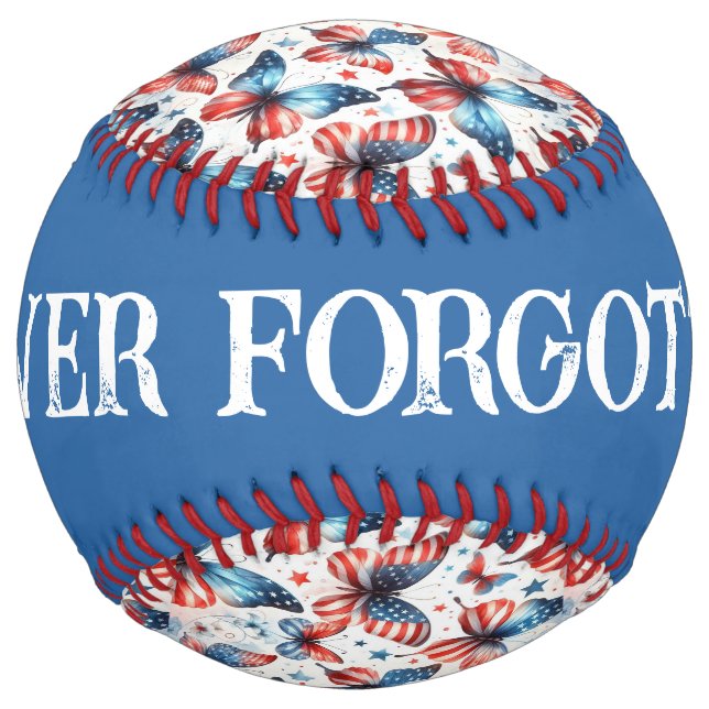 Remembering Our Heros (customise) Softball (Back)