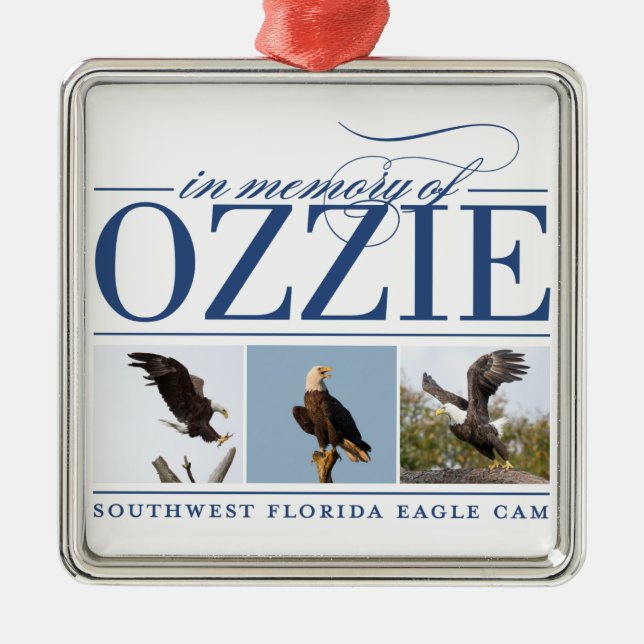 Remembering Ozzie Holiday Ornament (Front)