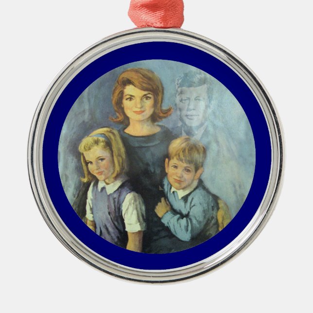 Remembering the Kennedy Family Metal Tree Decoration (Front)