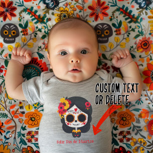  🌹Remembrance Blooms: Dia de Muertos Tribute 🌹 Baby Bodysuit