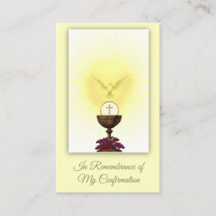 Remembrance Card of the Sacrament of Confirmation