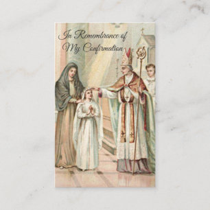 Remembrance Confirm Confirmation Girl Holy Card --