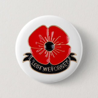 Remembrance Day 6 Cm Round Badge