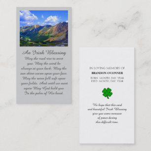 Remembrance Funeral Prayer Card