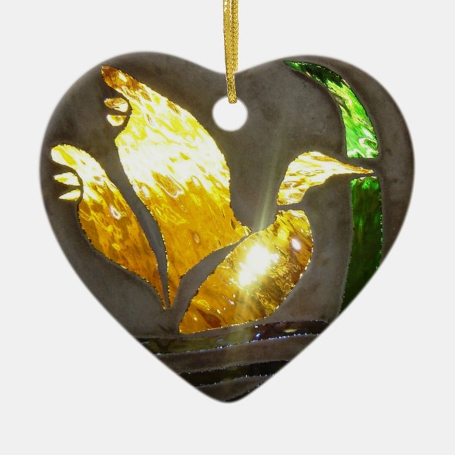 Remembrance in Stained Glass Ornament (Front)