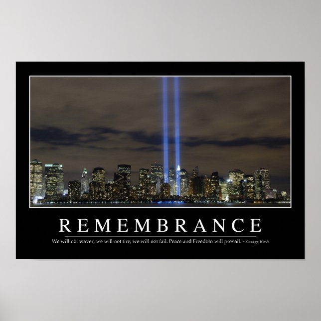 Remembrance: Inspirational Quote Poster (Front)