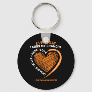 Remembrance Loving Memory Of My Grandpa Leukaemia Key Ring