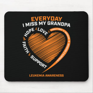 Remembrance Loving Memory Of My Grandpa Leukaemia Mouse Pad