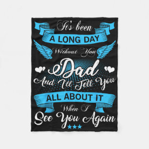 Remembrance Of Dad Memory Of My Father In Heaven A Fleece Blanket