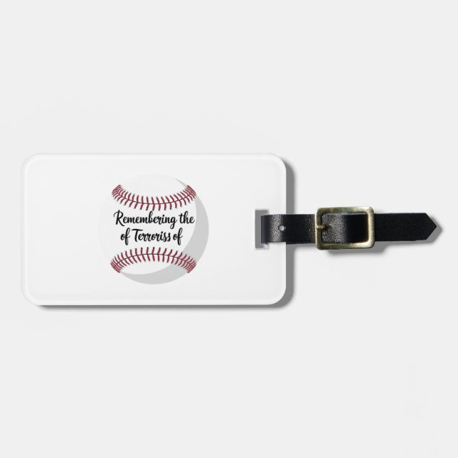 Remembrance Tribute Luggage Tag (Front Horizontal)