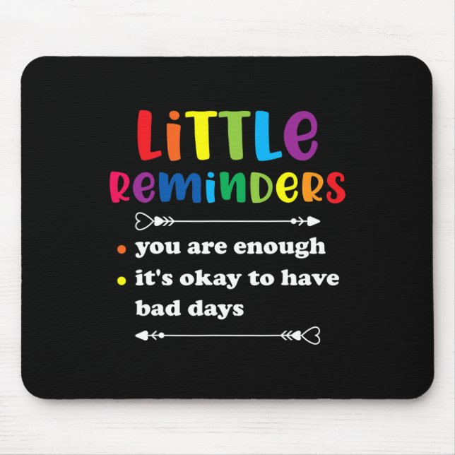 Reminder Mental Health Counsellor  Mouse Pad (Front)
