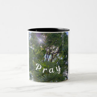 Reminder: "Pray" Two-Tone Coffee Mug