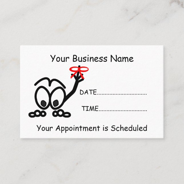 Reminders Don't Forget Appointment Card (Front)