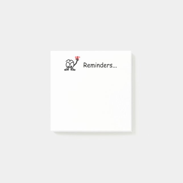 Reminders Don't Forget Post-it Notes (Front)