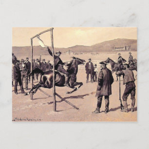 Remington - A Gander Pull Postcard