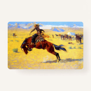 Remington Old West Horse and Cowboy ID Badge