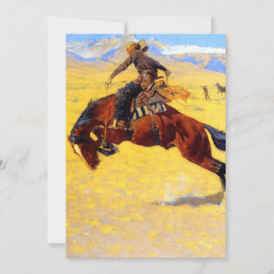Remington Old West Horse and Cowboy Invitation