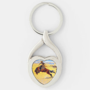 Remington Old West Horse and Cowboy Key Ring