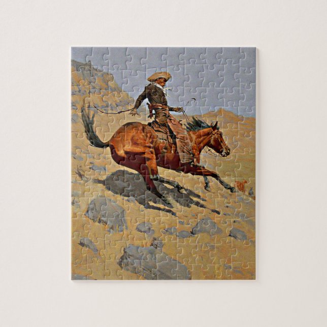 Remington- The Cowboy Jigsaw Puzzle (Vertical)